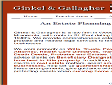 Tablet Screenshot of ginkelandgallagher.com